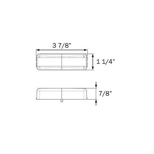 Optronics MCL61/65 Series Dual Red/Yellow Fender Light Kit - MCL67ARBP