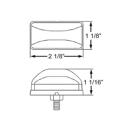 Optronics MCL95 Series LED Marker/Clearance Light Yellow - MCL95AS