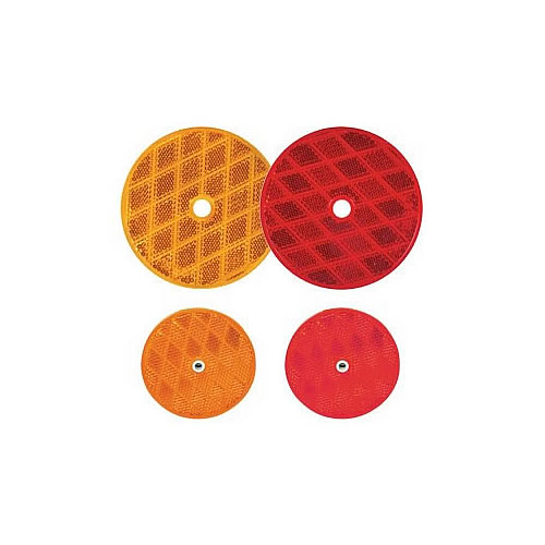 Optronics RE13/35 Series Reflectors Red 3" Round - RE13RB