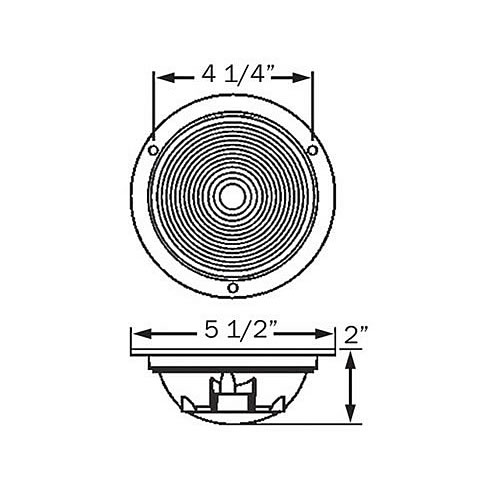 Optronics ST47 Series Stop/Turn/Tail Light Red with PL-3 Connection - ST47RBP