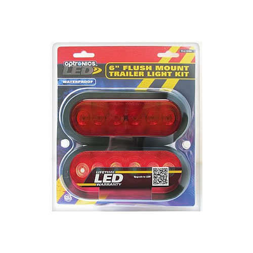 Optronics STL12 Series LED Stop/Turn/Tail Light Red Recess Mount Weatherlight Connection - STL12RMB