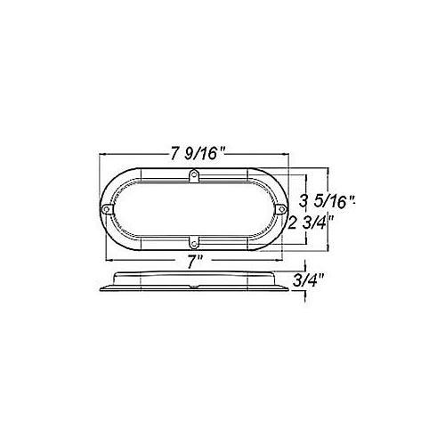 Optronics STL78/88 Series LED Stop/Turn/Tail Light Red - STL78RK