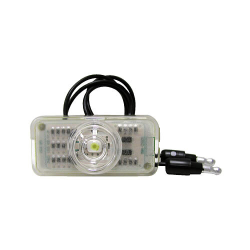 Peterson 153C-BT2 Great White LED License Light Clear with .180 Bullets