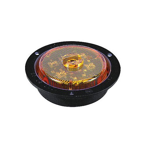 Peterson M163FA Piranha LED 2 1/2" Clearance & Side Marker Light Amber, Flush Mount