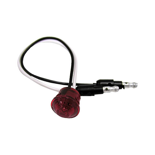 Peterson LED Marker/ Clearance, PC-Rated, Round, w/ 2 1.80 Bullets, 0.75", Red, Bulk Pack - M177R-BT2