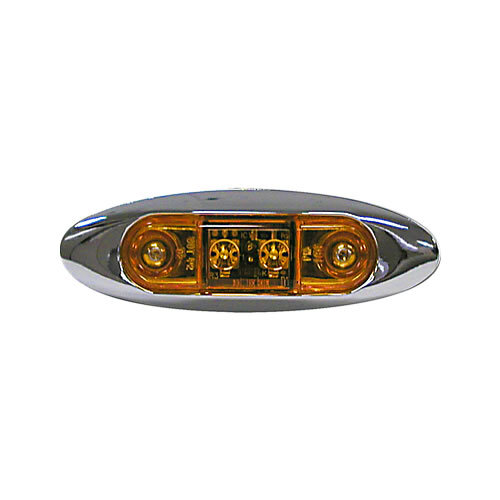 Peterson V168XA Piranha LED Slim-Line Clearance & Side Marker Lights Amber Kit