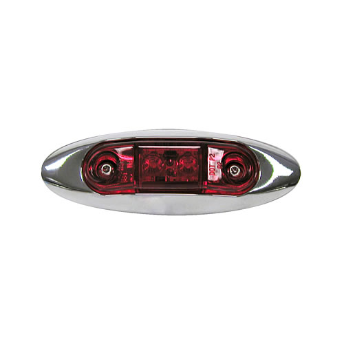 Peterson V168XR Piranha LED Slim-Line Clearance & Side Marker Lights Red Kit