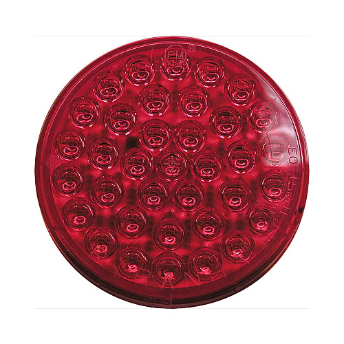 Peterson Piranha LED 4" Round Stop, Turn & Tail Light Red