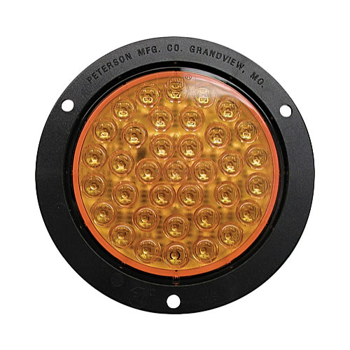 Peterson V418KTA Piranha LED Amber Rear Turn Light Amber Kit with Flange