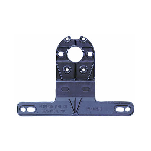 Peterson V440-09 Universal License Brackets - Black Plastic