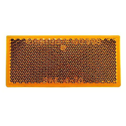 Peterson Amber Rectangular Quick-Mount Reflector B483A