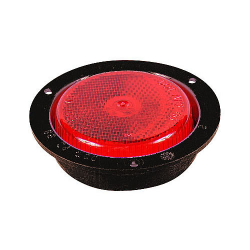 Peterson Red W/Flange 2 1/2" Clearance/Side Marker Light w/Reflex M143FR