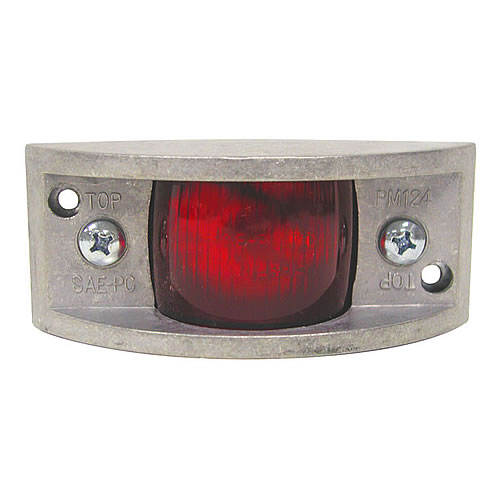 Peterson Red Rectangular Clearance & Side Marker Light M124R