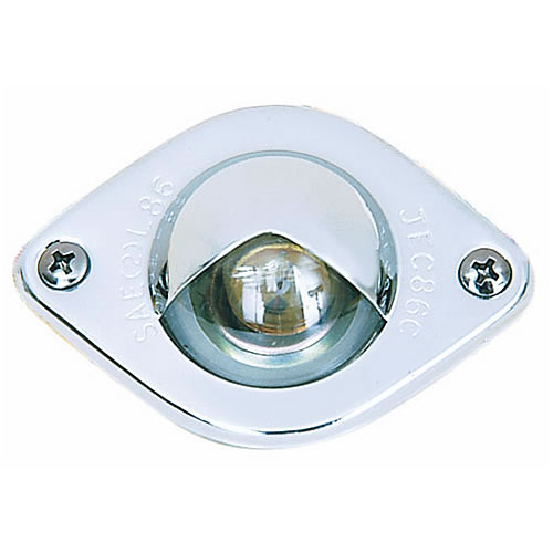 Peterson Clear Chrome License Plate/Utility Light M437