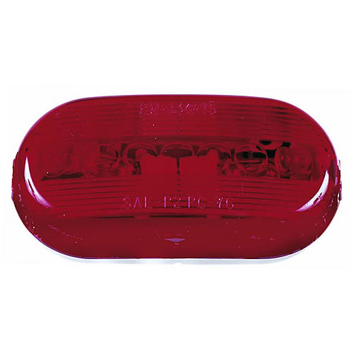 Peterson Red Oblong Clearance And Side Marker Light W/Reflex M135R