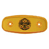 Peterson LED Marker/Clearance P2 Oval 4.75" x 2", Amber 133A