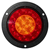 Peterson LED Stop/Turn/Tail Light Round Ece Flange Mount 4" Multi-volt - 2218A-R