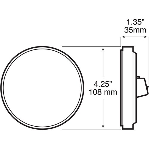 Peterson 817SW-9 817S-9/818S-9 LumenX LED Round Class 1 Strobing Lights White, Grommet Mount