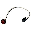 Peterson Led Marker/ Clearance, PC-Rated Round, w/ Pl10 Female Connector 0.75", Red, Bulk Pack - M177R-P