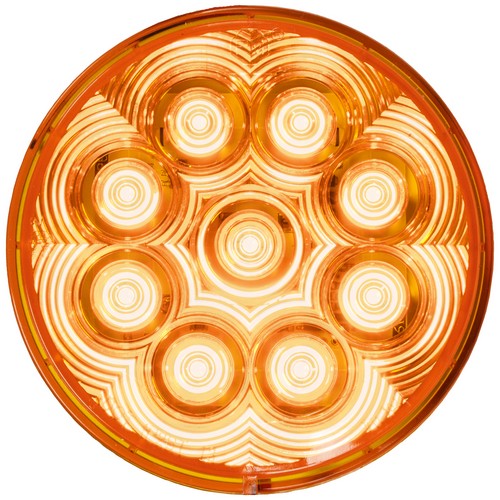 Peterson 1217KA-9 1217A-9/1218A-9 LumenX 4" Round LED Turn Signal Amber Grommet Mount Kit