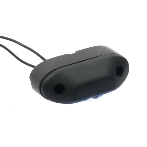 Peterson V290C 290 Great White Single Diode LED License & Utility Light top mount, 12V, stripped leads