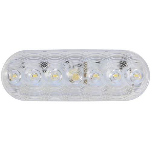 Peterson M821C-7 821C-7/822C-7 LumenX Oval LED Back-Up Light, PL3 Clear, Flange Mount