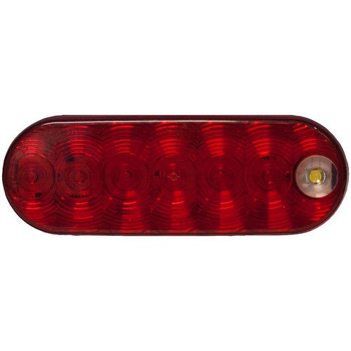 Peterson M880-7 880-7/881-7 LumenX Oval LED Combo S/T/T & Back-Up Light Red Grommet Mount