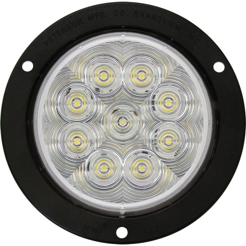 Peterson M824C-9 824-9/826-9 LumenX 4" Round Back-up Light Flange Mount