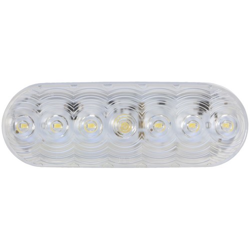 Peterson 821KC-7 821C-7/822C-7 LumenX Oval LED Back-Up Light, PL3 Clear, Grommet Mount Kit