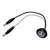 Peterson LED Utility Light, Round, w/ .180 Bullets, 0.75" 12V, White, Poly Bag - 177C-BT2