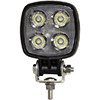 Peterson LED Work Light Square Pedestal Mount 900 Lumen Amp Connector 3"X3" Mv - 913MV-AMP