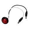 Peterson LED Marker/Clearance, PC-Rated, Round, w/ 2 1.80 Bullets, 0.75", Red, Viz Pack - V177R-BT2