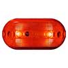 Peterson LED Marker/Clearance PC Obgl 4.125"X2" Red - V35R