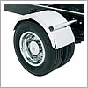 Phoenix USA SS Fender 21 Half Fender Fits Trucks with 19.5 x 6.75 or 7.5 with Wheels HF23