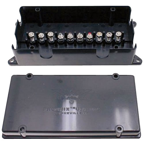 Phoenix USA Elec Pts Junction Box 10 Pole 2 Pc No Words - PH310