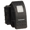Pollak Illuminated Rocker Switch, On-On Circuitry, Double Pole, Bulk Pack - 34-237
