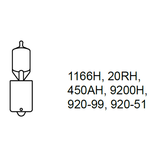 Star 50 Watt Halogen Bulb, Single Contact, 12V - 2073-795X