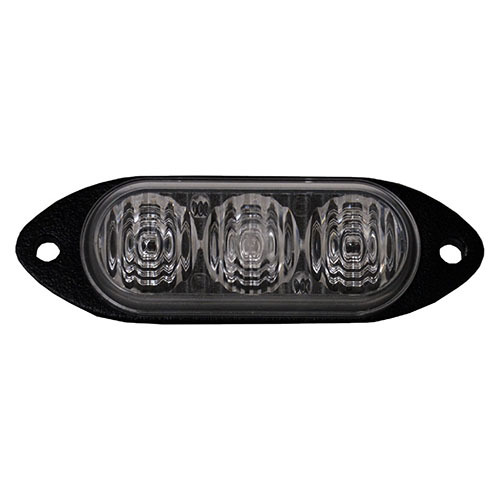 Star Three LED Micro Star, Wide Spread, Black Die Cast Base, Flush Mount, 10-16V DLIT3E