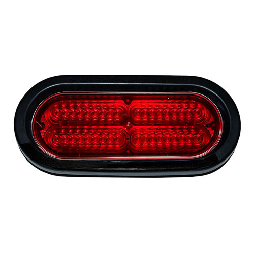 Star 6" Oval LED Warning Light, Bezel, Steady Burn, 10-30V - DLNTHU-1