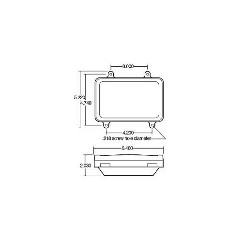 Truck Lite Rectangular S/T/T, Bulk - 07081-3