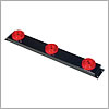 Truck Lite 30 Series Stainless Steel ID Bar with 9" centers, red - 30742R