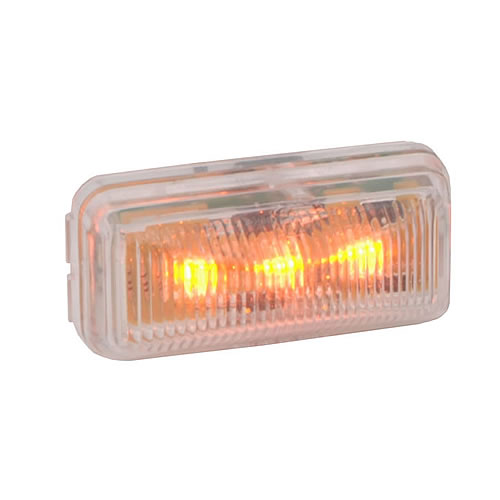 Truck Lite Led Signal Stat Marker/Clearance Rectangular With Clear Lens, Bulk - 1561A-3