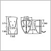 Truck Lite 26 Series, Bracket Mount, 26 Series License Lights, Used In Triangular Shape Lights, Chrome Steel - 26724