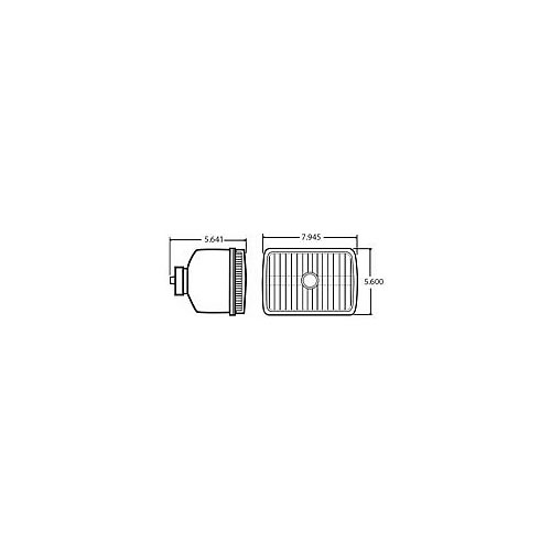 Truck Lite 5"X7" Headlamp Multi Surface Reflector Design, Display Pack - 27009-1