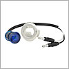 Truck Lite 33 Series .75" LED Round 1 Diode Blue Polycarbonate Lens, Low Amp Interior Utility & Dome Light Kit - 33067B