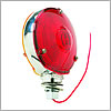Truck Lite Signal-Stat, Incandescent, Red/Yellow Round, 1 Bulb, Dual Face, 1 Wire, Pedestal Light - 3806