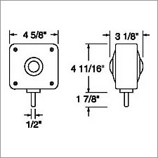 Truck Lite Dual Face T/S Vert. Mount. Bulb Replaceable Lamp With Black Hsng - 4800
