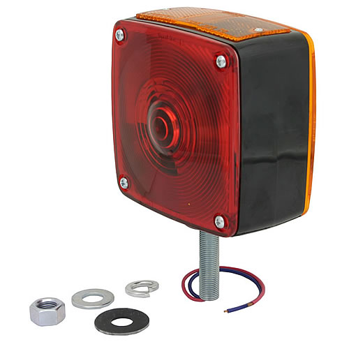 Truck Lite Dual Face Turn Signal Horizontal Mount Bulb Replaceable