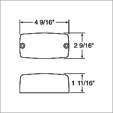 Truck Lite Surface Mount Stop/Turn/Tail Bulb Replaceable