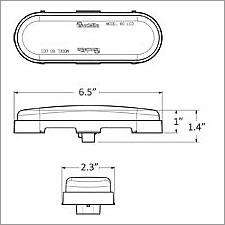 Truck Lite 60 Series LED Load Light Lamp, Clear - 60354C